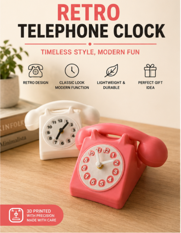 retro clock(1) Retro Telephone Clock