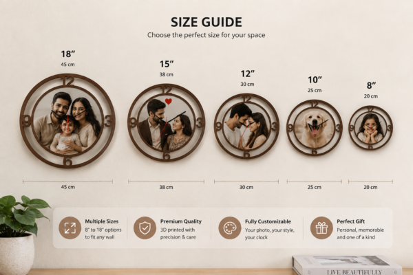 Custom Personalized Wall Clock